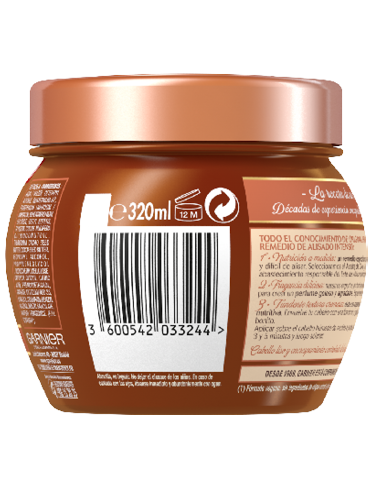 mascarilla coco y cacao trasera
